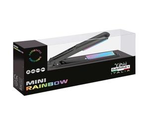 GAMMAPIU’ Piastra per Capelli Professionale Mini Rainbow, Effetto Liscio a Lungo, Ferro, Elimina l'Elettrostaticità, Interruttore On-Off, Temperature Regolabili, Riscaldamento Rapido Elettronico