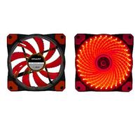 Gammec FG32RE Ventola per Case, 32 LED, Luce Rossa, 12 cm