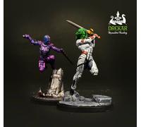 Gamora e Nebula - Marvel Crisis Protocol COMMISSIONE pittura