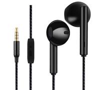 GAMURRY Cuffie, Auricolari, Cuffiette, Auricolare, sportive, cuffie con microfono, resistenti al sudore, isolamento acustico, Resistente al Sudore, Alta Qualità del suono, bassi potenti. (Nero)