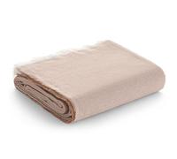 GAMUSI Copridivano 2 posti multiuso, copriletto per letto da 90/105 cm, Jarapa Foulard copriletto copriletto copriletto in cotone tinta unita - 180 x 280 cm, beige