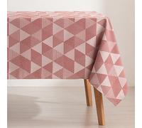 GAMUSI Tovaglia antimacchia Tavolo rettangolare jacquard impermeabile, 140 x 240 cm, tessuto al tatto, colore piastrelle, Atrio