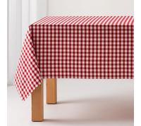 GAMUSI Tovaglia antimacchia Vichy, 140 x 200 cm, colore: Rosso