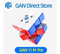 GAN 11 M Pro Magnetic Speed Cube 3x3x3 11 m UV Professional Magic Cube 3x3 Speedcube Puzzle Toys for Children Frosted Black