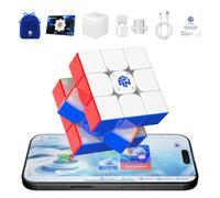 GAN 16 ui Maglex Max UV Cubo magico 3x3, Magnetico Smart Speed Cube | Prifo Speedcube con analisi AI e modellazione personalizzata, Adatto per bambini e adulti, Regali,Può prevenire la demenza