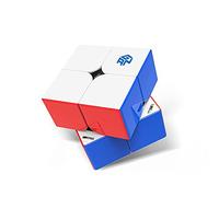 GAN 251 M, 2x2 Speed Cube Magnetic Stickerless Cube Mini Cubo (251M Leap UV)