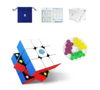 GAN 356M, Speedcube 3x3 Magnetico GAN Cubo 356M con Extra GES, Stickerless (senza adesivi)