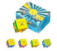 GAN i4 Minions UV Cubo Magnetico Smart Speed Cube 3x3,Puzzle limitato | Giocattoli Puzzle per Bambini, Adulti e Anziani, Prevengono la demenza, Scatole Regalo di alta Qualità, Oggetti da Collezione