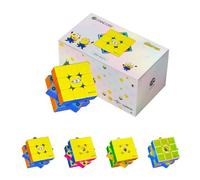 GAN icarry 4 Minions Cubo Magnetico Smart Speed Cube 3x3,Puzzle limitato | Giocattoli Puzzle per Bambini, Adulti e Anziani, Prevengono la demenza, Scatole Regalo di alta Qualità, Oggetti da Collezione