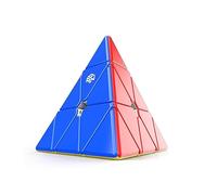 Gan Pyraminx Cubo Magnetico Professionale Cubo di Velocità Strani, Speed Cube con 36 Magneti all'Interno, Peso Leggero di 64g, Superficie in Materiale UV, Resistente ai Graffi e Più Durevole