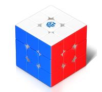 GAN356R S2 Cubo di Velocità Professionale 3x3 Speed Cube, 12 Livelli di Tensione Regolabili, Tolleranza a 90° Superficie a Nido d'ape su Binari Maggiore Stabilità e Prestazioni, Per Bambini e Adulti