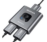 GANA Sdoppiatore HDMI Switch HDMI Splitter - 4K Switch Bidirezionale (2 Ingresso a 1 Uscita o 1 in a 2 out) Alluminio Commutatore Supporta 4K 3D 1080P per TV, Fire stick, Xbox, PS3 PS4 PS5