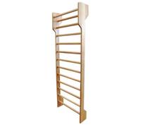 Gana Sport Spalliera Svedese Professionale in Faggio 230x80 cm - Conforme Uni EN - Intaglio Battiscopa - Ginnastica Fitness Casa Palestra