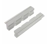 Var Set Of 2 Aluminium Jaws For Bench Vise Workstand Grigio 125 mm Grey