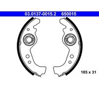 ATE Ganasce Freno SEAT,ABARTH,LANCIA 03.0137-0015.2 5880891,5881040,5881214 Kit Ganasce Freno,Ganasce Freni a Tamburo 5888144,5890763,71738375,9948235