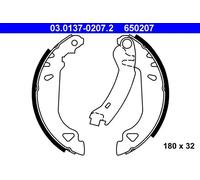 Ganasce freno 03.0137-0207.2 ATE per FIAT LANCIA