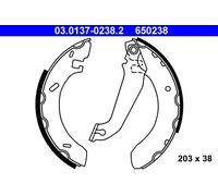Ganasce freno 03.0137-0238.2 ATE per FORD ESCORT V ORION III ESCORT V Cabriolet