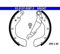 Set di ganasce freno ATE 03.0137-0267.2
