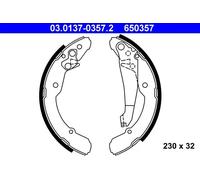 Ganasce freno 03.0137-0357.2 ATE per VW SKODA SEAT