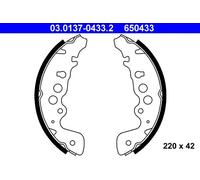 ATE Kit ganasce freni posteriori 03.0137-0433.2 per Suzuki Grand Vitara I II