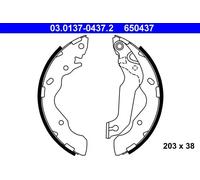 ATE Kit ganasce freno 03.0137-0437.2 posteriore per Hyundai Elantra, Accent, Matrix