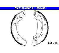 ATE Kit ganasce freno a tamburo 03.0137-0440.2 posteriore per Land Rover Freelander I