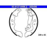 Ate Kit Ganasce Freno 03.0137-0496.2
