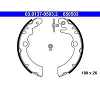 ATE Kit ganasce freno 03.0137-0503.2 posteriore per Nissan Pixo Suzuki Alto