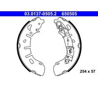 ATE Kit ganasce freno posteriori 03.0137-0505.2 per Fiat Doblo (10-) 650505