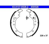 Ganasce freno 03.0137-0528.2 ATE per TOYOTA SUBARU
