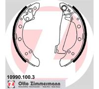 Ganasce freno 10990.100.3 ZIMMERMANN per AUDI VW SEAT SKODA