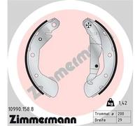 Ganasce freno 10990.158.8 ZIMMERMANN per OPEL CORSA C CORSA C Furgone/hatchback