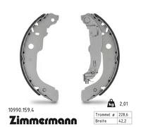 Ganasce freno 10990.159.4 ZIMMERMANN per CITROËN PEUGEOT DS