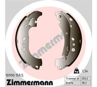 ZIMMERMANN Kit ganasce freni 10990.159.5 posteriore per Seat Ibiza V, VW Polo