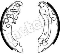 Metelli Ganasce freno 53-0070 Kit 4 pezzi Made in Italy ECE R90 per Fiat assale posteriore