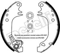 metelligroup 53-0320Y Ganasce Freno Made in Italy, Pezzo di Ricambio per Auto/Automobile, Kit Composto da 4 Pezzi, Certificate ECE R90
