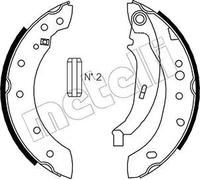 Ganasce freno 53-0332 METELLI per PEUGEOT 206 Hatchback 206 Van 206 SW 206+