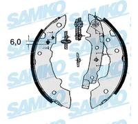 Ganasce freno 84320 SAMKO per RENAULT CITROËN PEUGEOT TALBOT