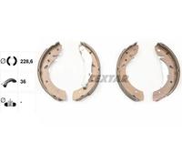 TEXTAR 91053400 Kit ganasce freni