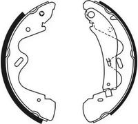 Ganasce freno Assale posteriore C01054ABE ABE per NISSAN TERRANO II CABSTAR E