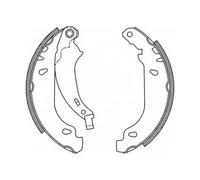 Ganasce freno Assale posteriore C0P019ABE ABE per PEUGEOT 206 Hatchback 206 SW