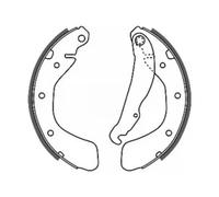 Ganasce freno Assale posteriore C0X007ABE ABE per OPEL CORSA A TR CORSA B TIGRA