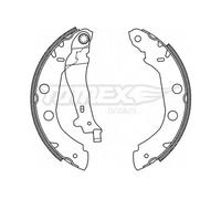 Ganasce freno Assale posteriore TX 21-01 TOMEX Brakes per NISSAN RENAULT