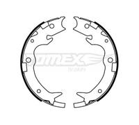 Ganasce freno Assale posteriore TX 22-65 TOMEX Brakes per HONDA ACURA