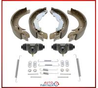 Ganasce Freno + Cilindro Per Opel Corsa C fino A Anno Fab. 09.2006 Senza ABS