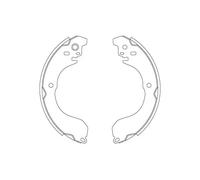 TRW Kit ganasce freni GS8813 posteriori per Jeep, Dodge, Chrysler