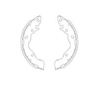 KAVO PARTS KBS-3402 Kit ganasce freni