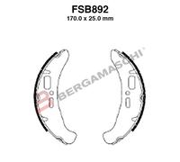 Ferodo Eco Fsb892ef Brake Shoes Argento