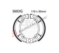 GANASCE FRENO MOTO PER KAWASAKI KLX 110 R 02> 22 SCANALATE EBC S603G ORGANICA