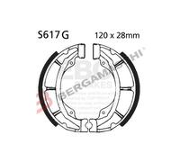 GANASCE FRENO MOTO PER SUZUKI RM 100/125 79> 81 SCANALATE EBC S617G ORGANICA